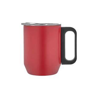 Paslanmaz Çelik Kupa Bardak - Kırmızı - 350 ml - 5354 - 1