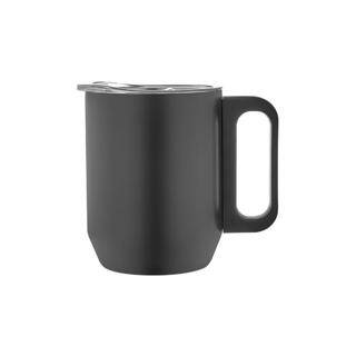 Paslanmaz Çelik Kupa Bardak - Siyah - 350 ml - 5354 - 1