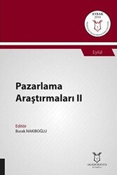 Pazarlama Araştırmaları II AYBAK 2019 Eylül - Akademisyen Kitabevi