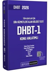 2026 Din Hizmetleri Alan Bilgisi Testi DHBT-1 Konu Anlatımlı - Pegem Akademi Yayıncılık