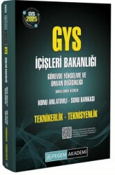 Pegem Akademi Yayıncılık 2025 GYS İçişleri Bakanlığı Görevde Yükselme Ve Ünvan Değişikliği Sınavlarına Hazırlık Teknikerlik-Teknisyenlik Konu Anlatımlı Soru Bankası - Pegem Akademi Yayıncılık