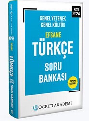 Öğreti Akademi 2024 KPSS Genel Yetenek Genel Kültür Efsane Türkçe Soru Bankası - 1