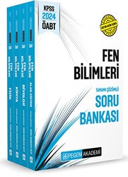 Pegem Akademi Yayıncılık 2024 KPSS ÖABT Fen Bilimleri Tamamı Çözümlü Soru Bankası 4 Kitap - Pegem Akademi Yayıncılık