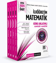 Pegem Akademi Yayıncılık 2024 KPSS ÖABT İlköğretim Matematik Konu Anlatımlı 4 Kitap - Pegem Akademi Yayıncılık