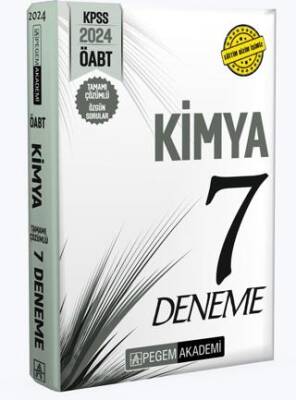 Pegem Akademi Yayıncılık 2024 KPSS ÖABT Kimya Öğretmenliği Tamamı Çözümlü 7 Deneme - 1