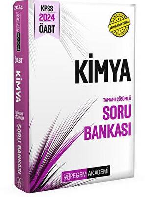 Pegem Akademi Yayıncılık 2024 KPSS ÖABT Kimya Tamamı Çözümlü Soru Bankası - 1