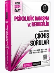 Pegem Akademi Yayıncılık KPSS ÖABT Psikolojik Danışma ve Rehberlik Tamamı Çözümlü Çıkmış Sorular - Pegem Akademi Yayıncılık