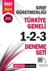 Pegem Akademi Yayıncılık 2024 KPSS ÖABT Sınıf Öğretmenliği Tamamı Çözümlü Türkiye Geneli 1-2-3 3`lü Deneme Seti - Pegem Akademi Yayıncılık