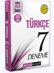 Pegem Akademi Yayıncılık 2024 KPSS ÖABT Türkçe Öğretmenliği Tamamı Çözümlü 7 Deneme - Pegem Akademi Yayıncılık