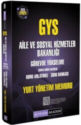Pegem Akademi Yayıncılık 2025 GYS Aile ve Sosyal Hizmetler Bakanlığı Görevde Yükselme Sınavlarına Hazırlık Konu Anlatımlı Soru Bankası Yurt Yönetimi Memuru - 1