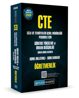 2026 GYS CTE Adalet Bakanlığı Ceza ve Tevkifevleri Genel Müdürlüğü Görevde Yükselme ve Ünvan Değişikliği Sınavlarına Hazırlık Konu Anlatımlı Soru Bankası Öğretmenlik - 1