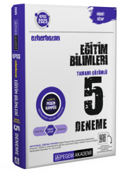 Pegem Akademi Yayıncılık 2025 KPSS Ezberbozan Eğitim Bilimleri Tamamı Çözümlü 5 Deneme - Pegem Akademi Yayıncılık