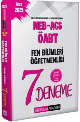 2025 MEB-AGS-ÖABT Fen ve Teknoloji Öğretmenliği Tamamı Çözümlü 7 Deneme - Pegem Akademi Yayıncılık