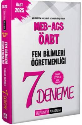 2025 MEB-AGS-ÖABT Fen ve Teknoloji Öğretmenliği Tamamı Çözümlü 7 Deneme - 1