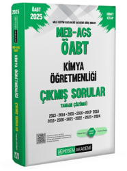 Pegem Akademi Yayıncılık 2025 MEB-AGS-ÖABT Kimya Öğretmenliği Tamamı Çözümlü Çıkmış Sorular - 1