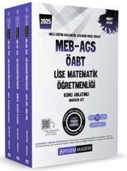 2025 MEB-AGS-ÖABT Lise Matematik Öğretmenliği Konu Anlatımlı 3 kitap - Pegem Akademi Yayıncılık