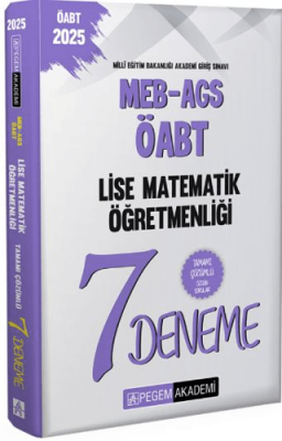 2025 MEB-AGS-ÖABT Lise Matematik Öğretmenliği Tamamı Çözümlü 7 Deneme - 1