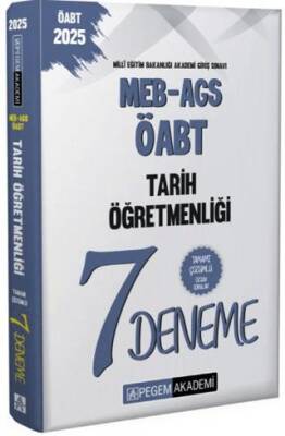 2025 MEB-AGS-ÖABT Tarih Öğretmenliği Tamamı Çözümlü 7 Deneme - 1