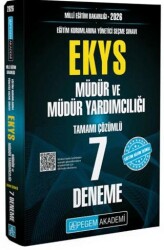 2026 Milli Eğitim Bakanlığı EKYS Müdür ve Müdür Yardımcılığı Tamamı Çözümlü 7 Deneme - Pegem Akademi Yayıncılık