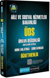 Pegem Akademi Yayıncılık 2025 ÜDS Aile ve Sosyal Hizmetler Bakanlığı Ünvan Değişikliği Sınavlarına Hazırlık Konu Anlatımlı Soru Bankası Öğretmenlik - 1