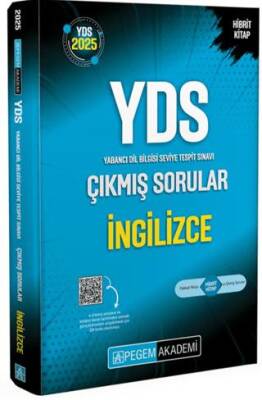 Pegem Akademi Yayıncılık 2025 YDS İngilizce Çıkmış Sorular - 1