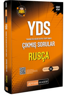 Pegem Akademi Yayıncılık 2025 YDS Rusça Çıkmış Sorular - 1