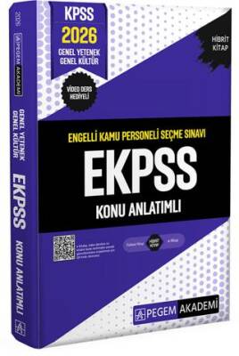 Pegem Akademi Yayıncılık 2026 E-KPSS Engelli Kamu Personeli Seçme Sınavı Konu Anlatımlı - 1