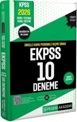 Pegem Akademi Yayıncılık 2026 E-KPSS Engelli Kamu Personeli Seçme Sınavı Tamamı Çözümlü 10 Deneme Ortaöğretim-Ön Lisans - 1