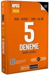 Pegem Akademi Yayıncılık 2026 KPSS Genel Yetenek Genel Kültür 5 Deneme Çözümlü - 1