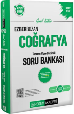 Pegem Akademi Yayıncılık 2026 KPSS Genel Yetenek Genel Kültür Ezberbozan Coğrafya Tamamı Video Çözümlü Soru Bankası - 1