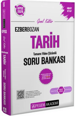Pegem Akademi Yayıncılık 2026 KPSS Genel Yetenek Genel Kültür Ezberbozan Tarih Tamamı Video Çözümlü Soru Bankası - 1