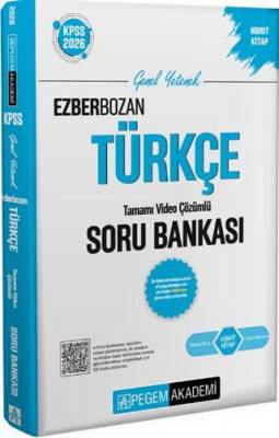 Pegem Akademi Yayıncılık 2026 KPSS Genel Yetenek Genel Kültür Ezberbozan Türkçe Tamamı Video Çözümlü Soru Bankası - 1