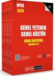Pegem Akademi Yayıncılık 2026 KPSS Genel Yetenek Genel Kültür Lisans Konu Anlatımlı Modüler Set - 6 Kitap - 1
