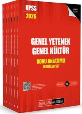Pegem Akademi Yayıncılık 2026 KPSS Genel Yetenek Genel Kültür Lisans Konu Anlatımlı Modüler Set - 6 Kitap - 1