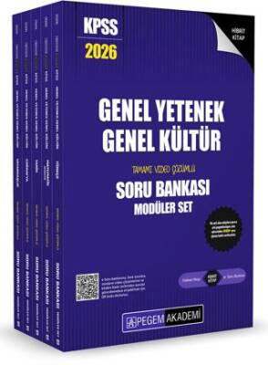 2026 KPSS Genel Yetenek Genel Kültür Tamamı Çözümlü Soru Bankası Seti - 5 Kitap - 1