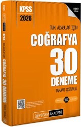 Pegem Akademi Yayıncılık 2026 KPSS Tüm Adaylar İçin Coğrafya 30 Deneme Tamamı Çözümlü - 1