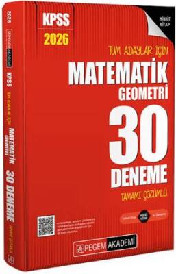 2026 KPSS Tüm Adaylar İçin Matematik-Geometri 30 Deneme Tamamı Çözümlü - 1