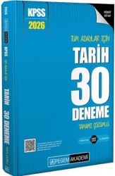 2026 KPSS Tüm Adaylar İçin Tarih 30 Deneme Tamamı Çözümlü - Pegem Akademi Yayıncılık