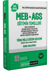 2026 MEB-AGS Konu Anlatımlı Eğitimin Temelleri - Pegem Akademi Yayıncılık
