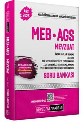 2026 MEB-AGS Soru Bankası Tamamı Çözümlü Mevzuat - 1