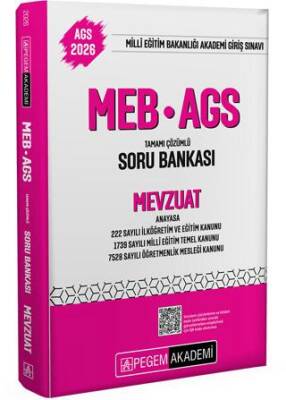 2026 MEB-AGS Soru Bankası Tamamı Çözümlü Mevzuat - 1