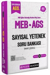 MEB AGS Kim Korkar Sayısal Yetenek Soru Bankası Tamamı Çözümlü - Pegem Akademi Yayıncılık