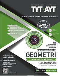 Pegem Akademi Yayıncılık TYT-AYT Geometri Çokgen-Dörtgen-Çember Soru Bankası - Pegem Akademi Yayıncılık
