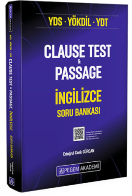 Pegem Akademi Yayıncılık YDS YÖKDİL YDT Clause Test and Passage İngilizce Soru Bankası - 1