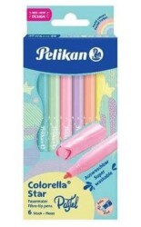 Pelikan Colorella Pastel Keçeli Kalem 6lı Paket - Pelikan