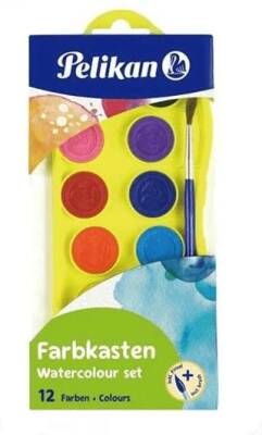 Pelikan Suluboya 12 Renk Küçük Boy - 1