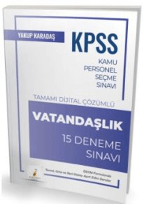 Pelikan Tıp Teknik Yayıncılık KPSS Vatandaşlık 15 Deneme Çözümlü - 1
