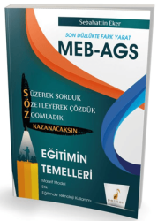 Pelikan Tıp Teknik Yayıncılık MEB - AGS Hazırlık Eğitimin Temelleri Söz Kazanacaksın Soru Bankası - 1