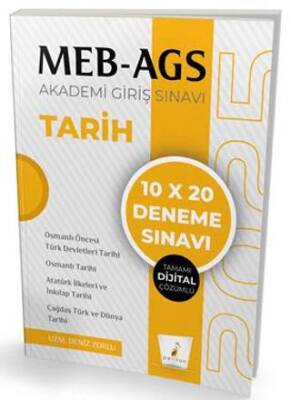 Pelikan Tıp Teknik Yayıncılık MEB - AGS Hazırlık Tarih 10x20 Tamamı Dijital Çözümlü Deneme Sınavı - 1