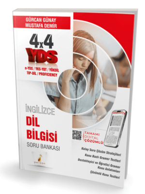 YDS İngilizce 4x4 Dil Bilgisi Soru Bankası - 1